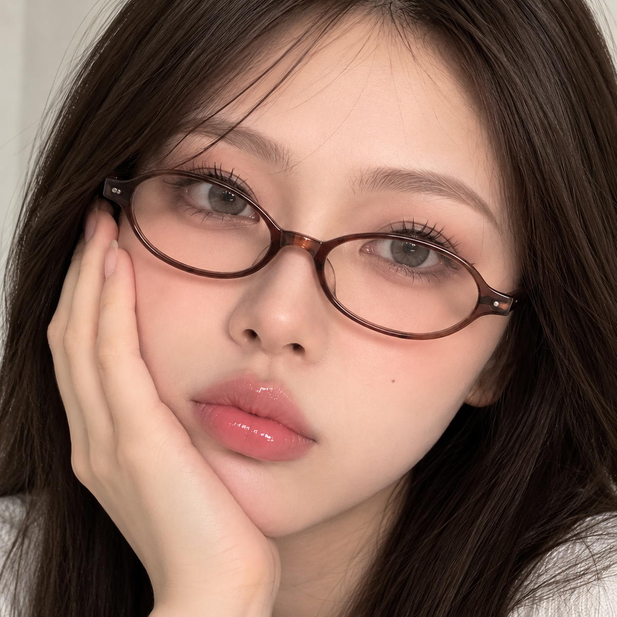 Y2K Retro Oval Blue Light Glasses